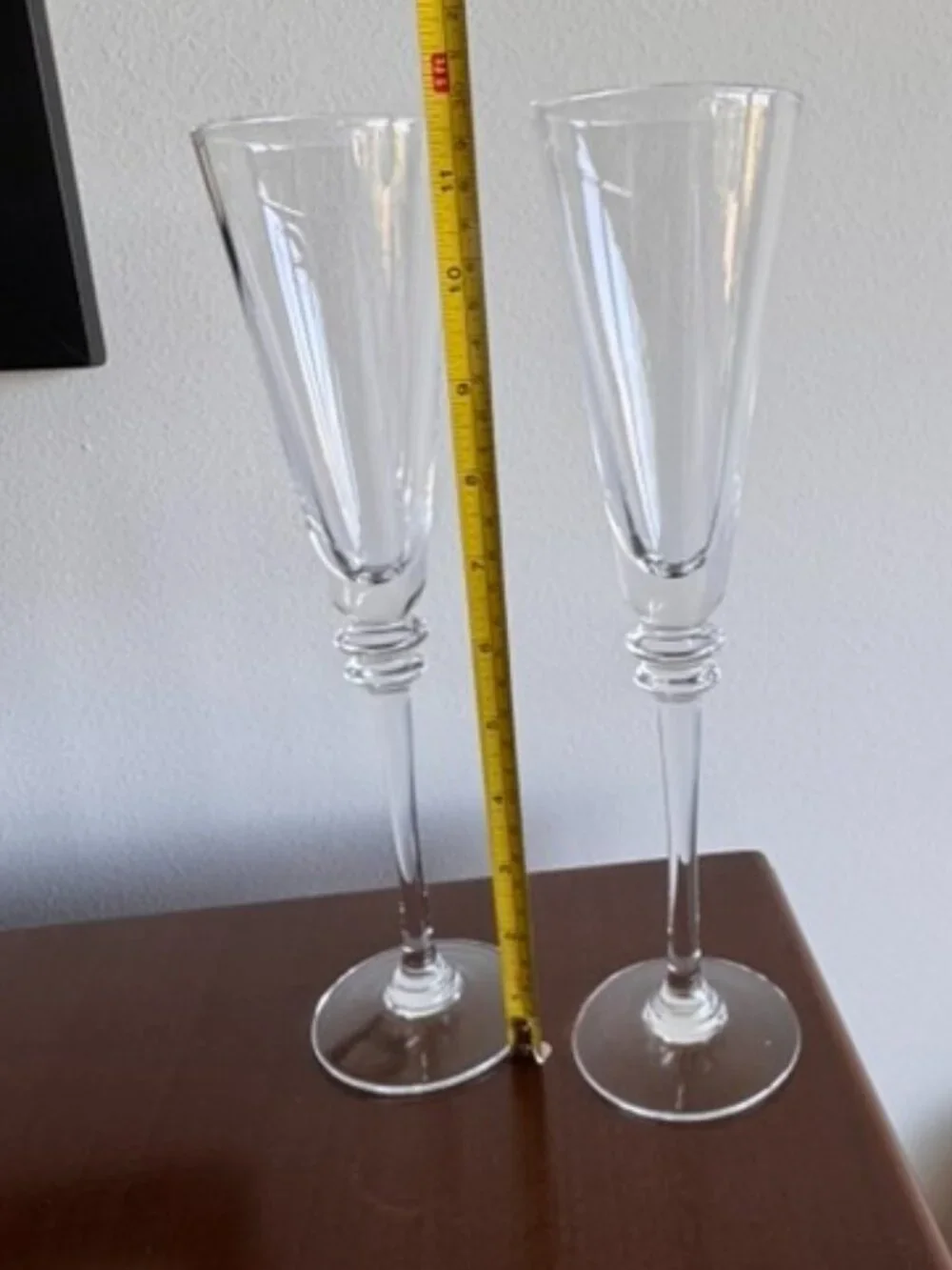 Pottery Barn Claro Fluted Champagne Glasses | Set of 2